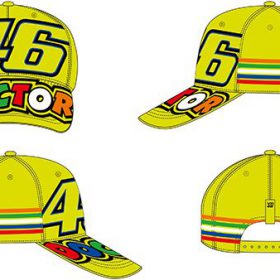 VR46 VALENTINO ROSSI CAP YELLOW STRIPES