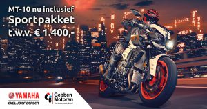 MT-10 met gratis sportpakket - Gebben Motoren