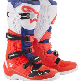 ALPINESTARS CROSSLAARS TECH-5 ROOD-BLAUW-WIT