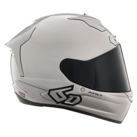 6D ATS-1R SOLID HELMET - ZILVER