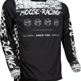 MOOSE RACING JERSEY M1 ZWART WIT