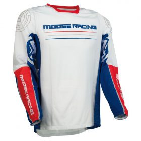 MOOSE RACING JERSEY SAHARA RED-WHITE-BLUE