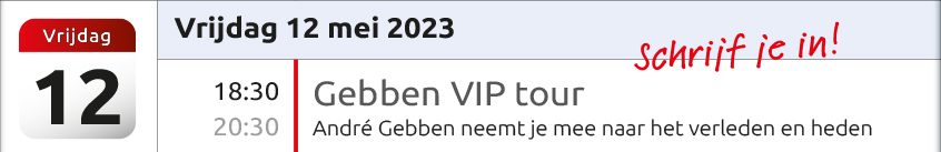 Gebben VIP tour op 120 mei 2023 met Andre Gebben