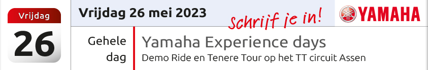Yamaha Experience Day, 26 mei 2023, Gebben Motoren