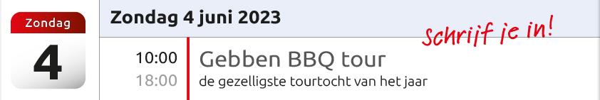 BBQ Tour 4 Juni 2023 Gebben Motoren