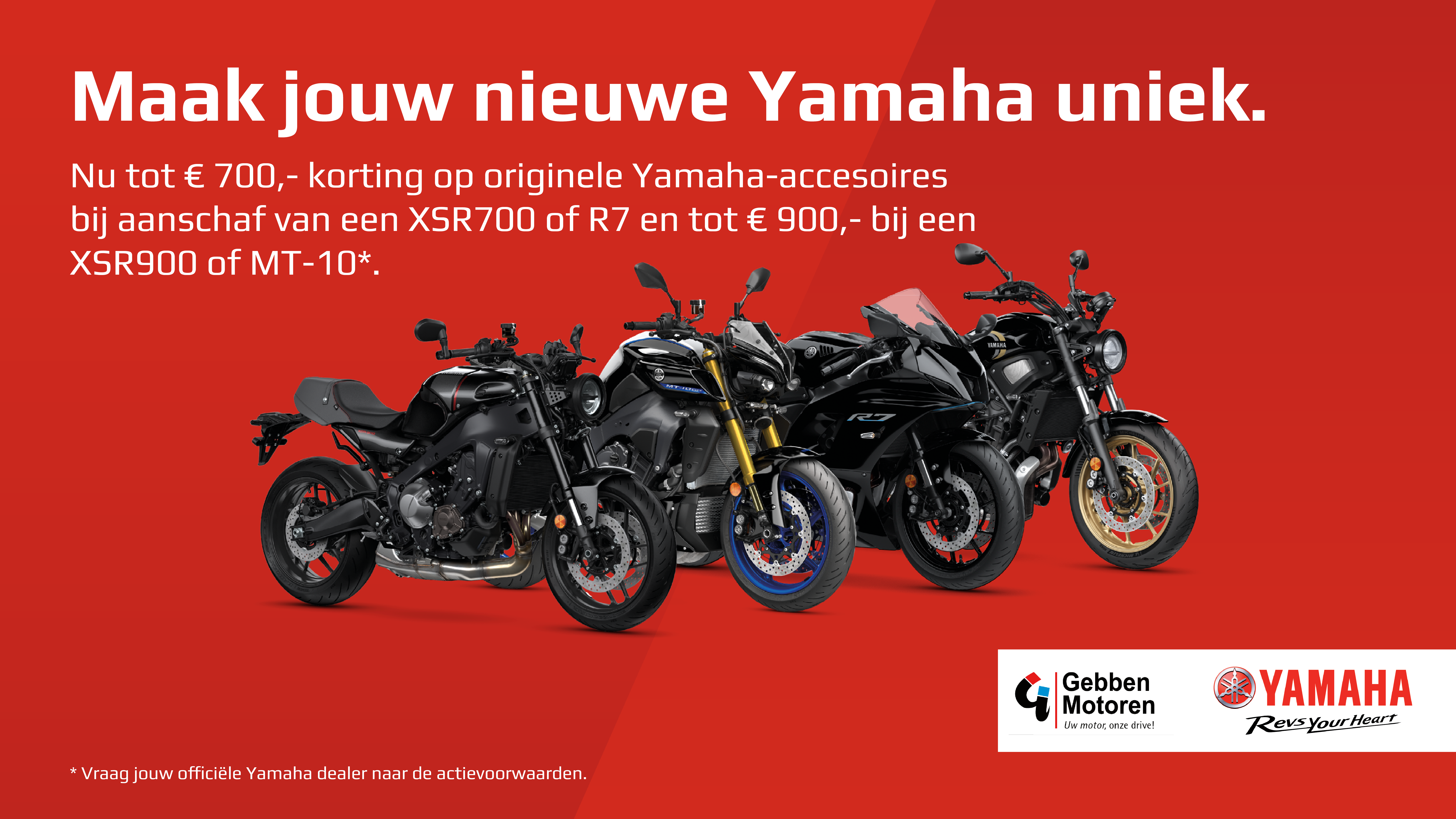 Maak jou nieuwe Yamaha uniek