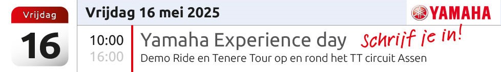 Yamaha Experience Day 16 Mei - Gebben Motoren
