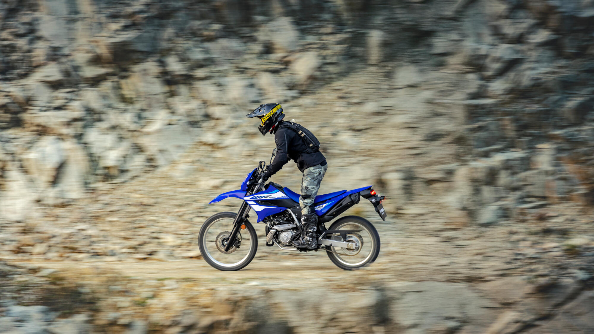 2026 Yamaha WR125 EU Icon Blue Action 013 03